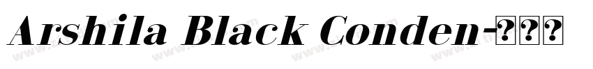 Arshila Black Conden字体转换